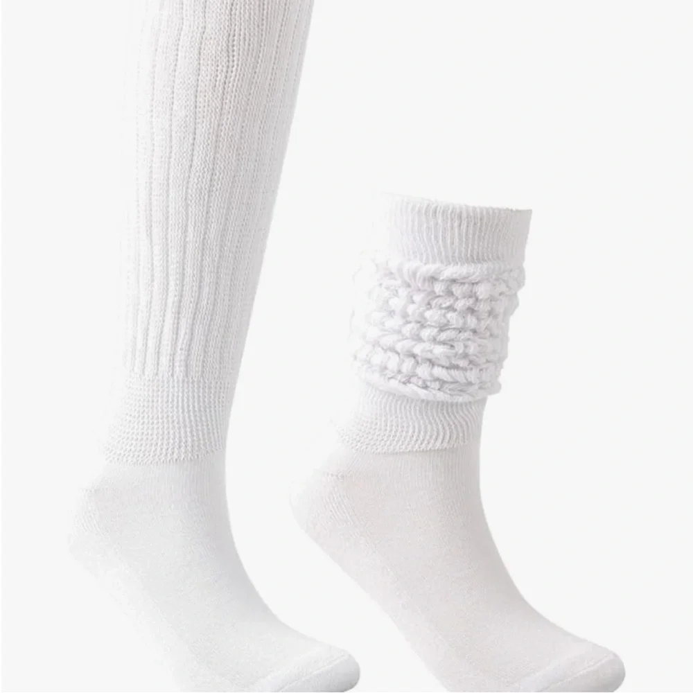 One pair or Bundle 2/$17 or 3/$25 NEW Thick Slouch Cotton Knee High Scrunch Sock